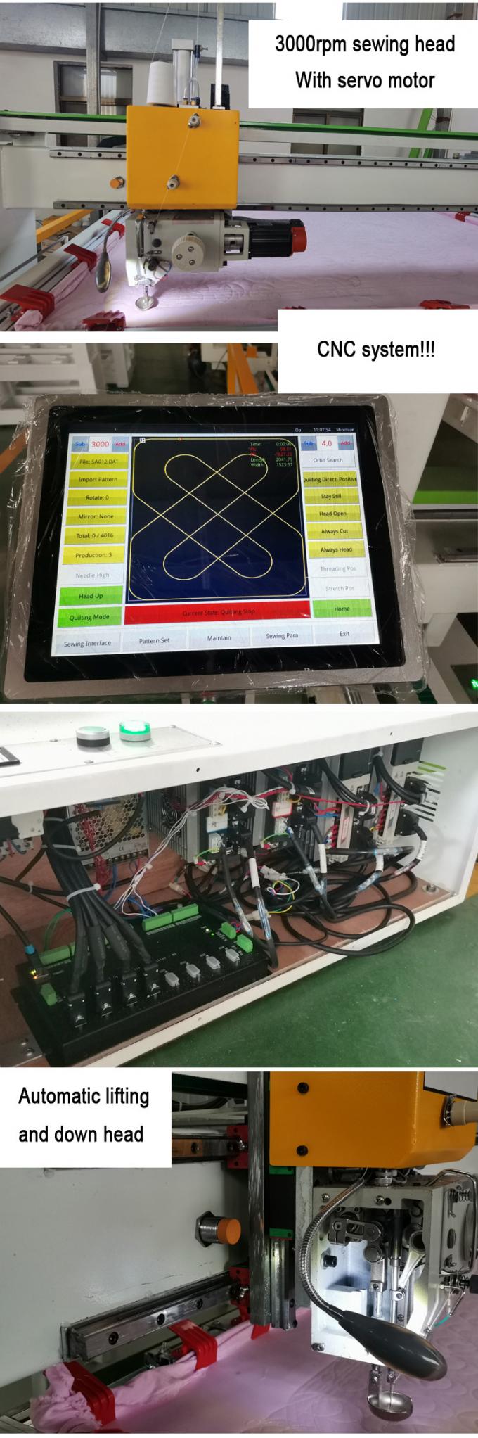 Компьютеризированное одеяло шить делающ выстегивая сервоприводом Cnc машины машину одиночной иглы выстегивая