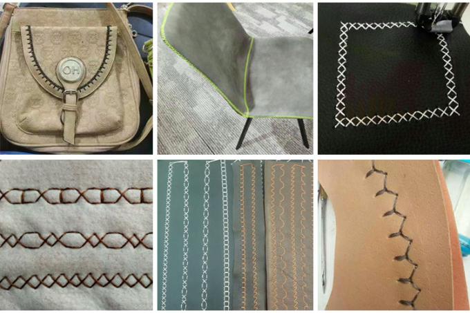 Швейная машина кожаного дивана 8850 Moccasin с 200 шить картинами